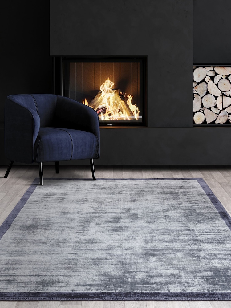 Asiatic Rugs Blue Blade Border Rug - Image 1 of 3