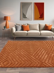 Asiatic Rugs Orange Hague Rug - Image 1 of 4