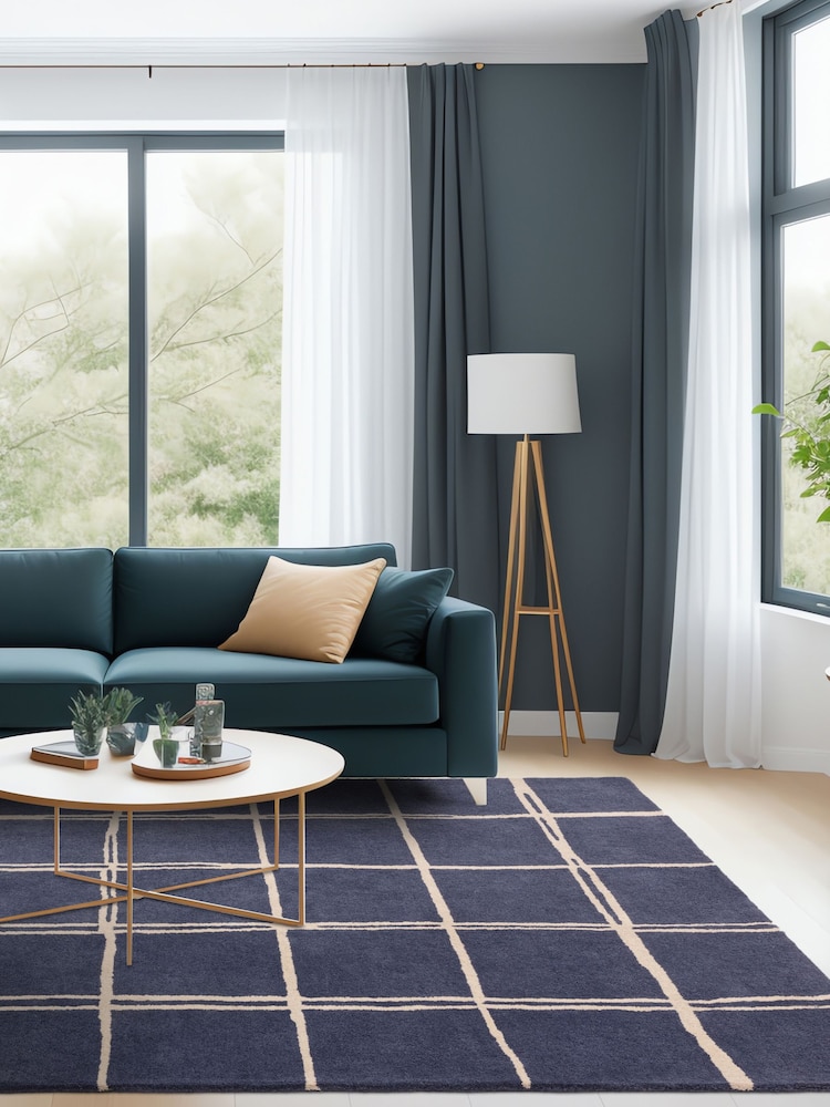 Asiatic Rugs Blue Albany Rug - Image 1 of 4