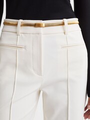 Reiss Gold Ella Elasticated Chain Belt - Image 1 of 4