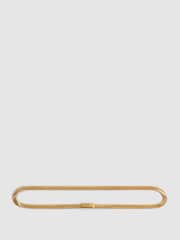 Reiss Gold Ella Elasticated Chain Belt - Image 2 of 4