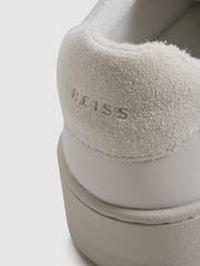 Reiss White Frankie Leather Lace-Up Trainers - Image 6 of 6
