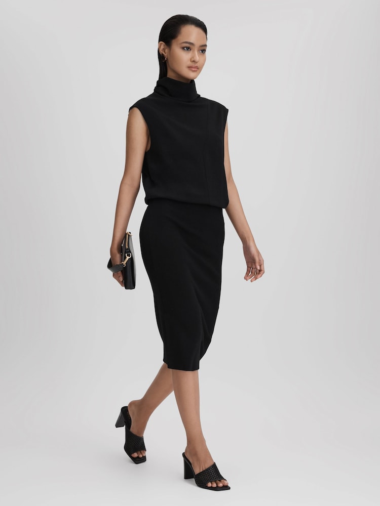 Reiss - Sabot mélange in rafia con tacco largo - Image 2 of 5
