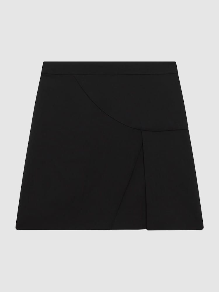Reiss Black Erin High Rise Mini Skirt - Image 2 of 5