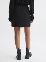 Reiss Black Erin High Rise Mini Skirt - Image 5 of 5