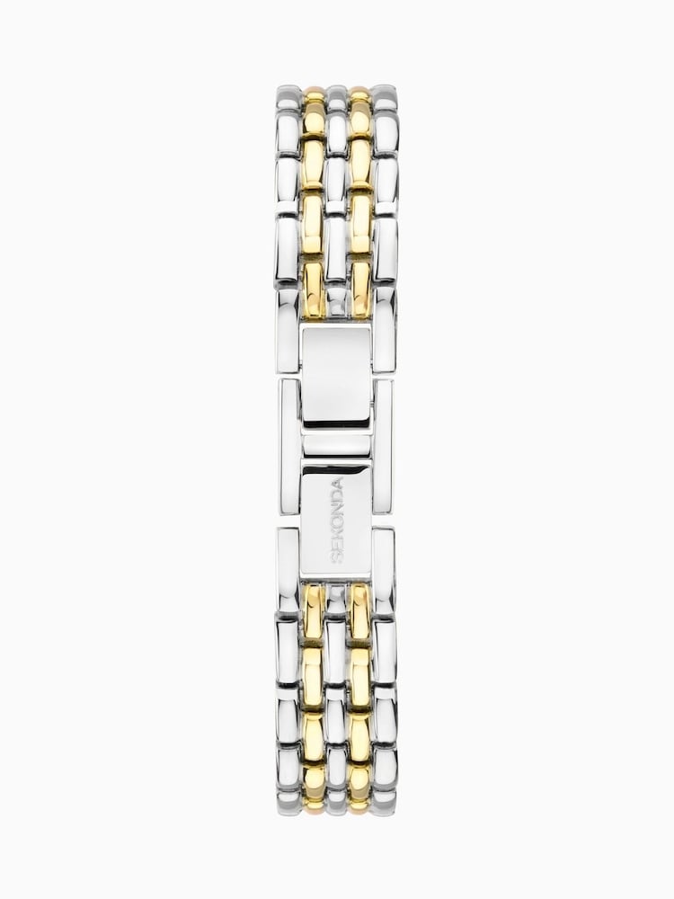 Sekonda Womens Monica 20mm Analogue Silver Tone Watch With Two Tone Case And Alloy Bracelet With White Dial - Image 2 of 6