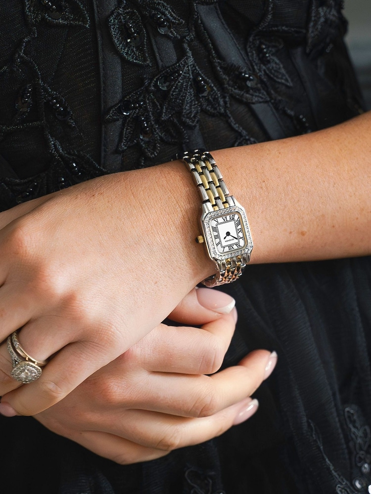 Sekonda Womens Monica 20mm Analogue Silver Tone Watch With Two Tone Case And Alloy Bracelet With White Dial - Image 6 of 6