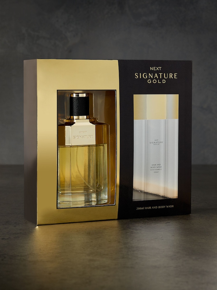 Signature Gold 100ml Eau De Parfum And 200ml Body Wash Gift Set - Image 3 of 3