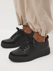 Black Forever Comfort® Lace Up Chunky Sole Trainers - Image 2 of 8