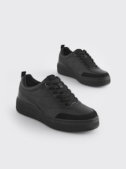 Black Forever Comfort® Lace Up Chunky Sole Trainers - Image 3 of 8