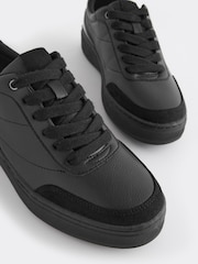 Black Forever Comfort® Lace Up Chunky Sole Trainers - Image 7 of 8