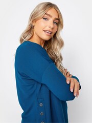 M&Co Blue 2-in-1 Jumper Shirt - Image 4 of 4
