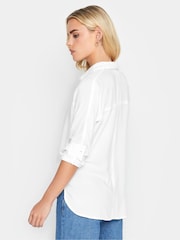 PixieGirl Petite White Longsleeve Viscose Shirt - Image 2 of 5