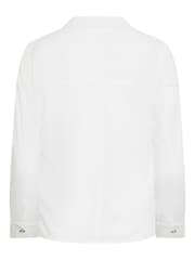 PixieGirl Petite White Longsleeve Viscose Shirt - Image 5 of 5