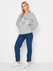 Pixiegirl Kurzgröße Pullover mit Paillettenstern - Bild 3 von 4
