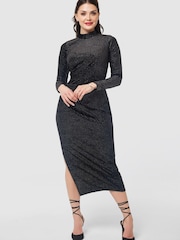 Closet London Black Pencil Midi Dress - Image 1 of 5