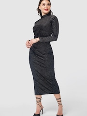 Closet London Black Pencil Midi Dress - Image 5 of 5