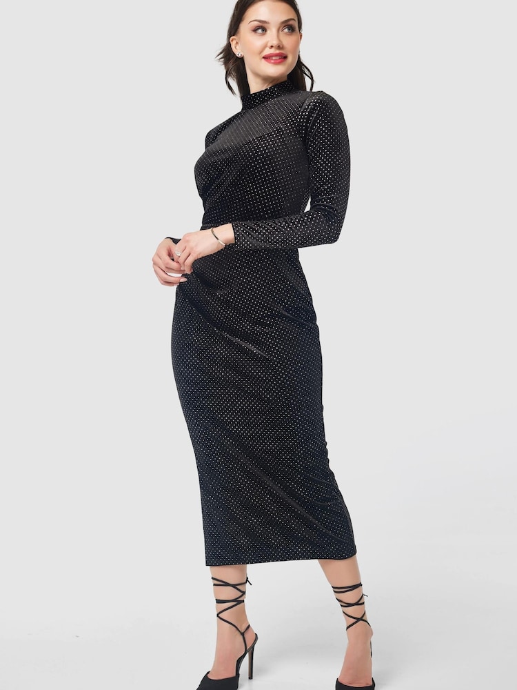 Closet London Black Pencil Midi Dress - Image 5 of 5