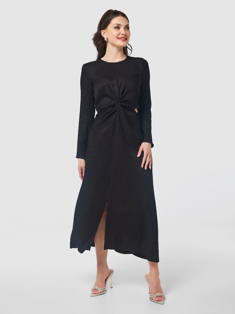 Closet London Black Twist Front Dress - Image 1 of 5