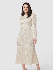 Closet London Cream A-Line Dress - Image 3 of 5
