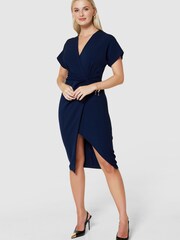 Closet London Blue Kimono Pencil Dress - Image 1 of 6