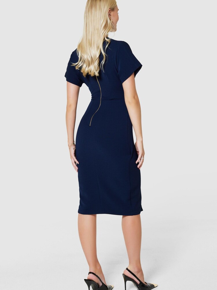 Closet London Blue Kimono Pencil Dress - Image 2 of 6