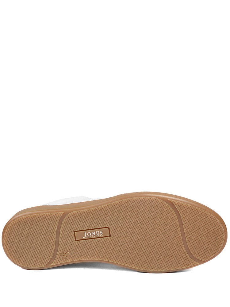 Jones Bootmaker White Annora Casual Leather Trainers - Image 5 of 5 Jones Bootmaker White Annora Casual Leather Trainers - Image 5 of 5
