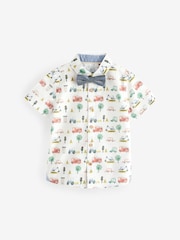 Multi Short Sleeve Shirt And Bow Tie Set (3mths-7yrs) - Image 6 of 8