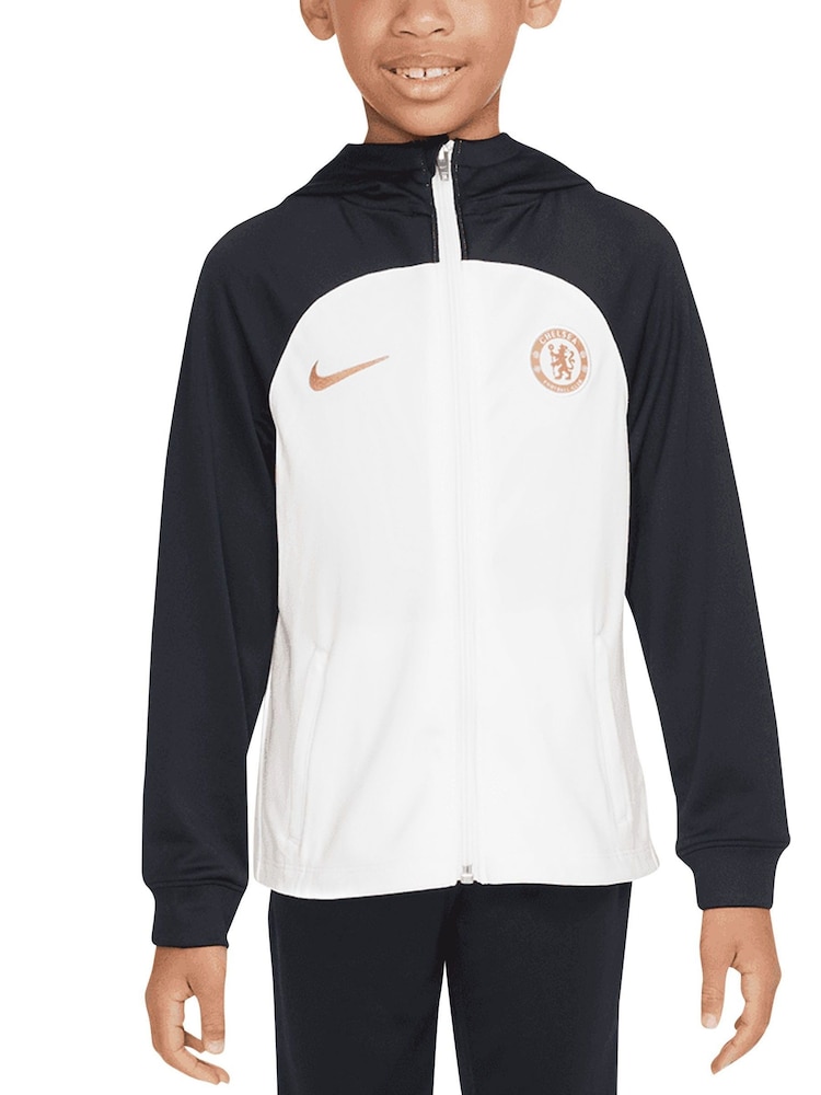 Nike White Chelsea Strike Hooded Tracksuit Little Kids - Image 1 of 3