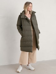 Seasalt Cornwall Green Petite Holywell Bay Waterproof Coat - Image 1 of 5