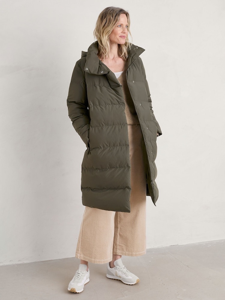Seasalt Cornwall Green Holywell Bay Waterproof Coat - Image 2 of 9