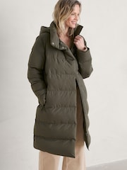 Seasalt Cornwall Green Holywell Bay Waterproof Coat - Image 5 of 9