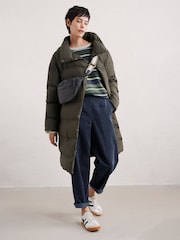 Seasalt Cornwall Green Holywell Bay Waterproof Coat - Image 6 of 9