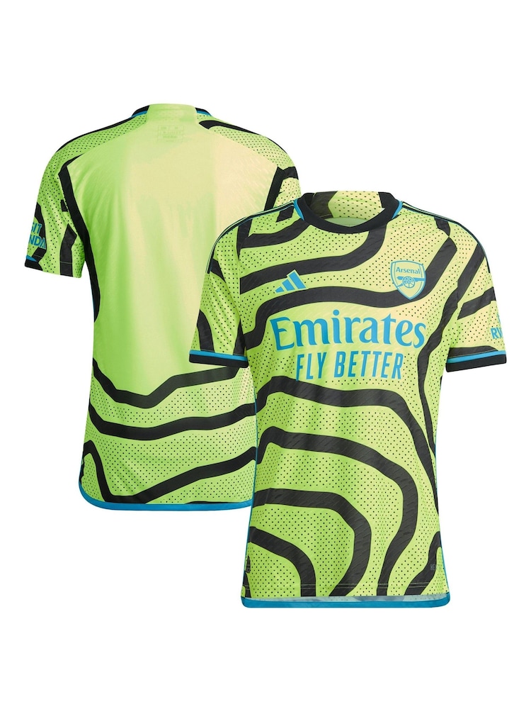 adidas Yellow Arsenal Away Authentic Shirt 2023-24 - Image 1 of 3
