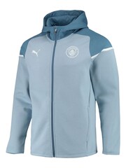 Puma Blue Manchester City Casuals Hoodie Jacket - Image 2 of 3