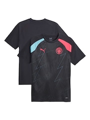 Puma Blue Light Manchester City Pre Match Top Womens - Image 1 of 1