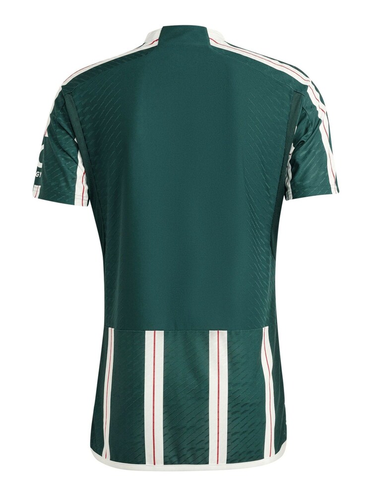 adidas Green Manchester United Away Authentic Shirt 2023-24 - Image 3 of 3
