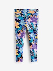 Purple Tropical Sunsafe Swim Leggings (3-16yrs) - Image 4 of 8