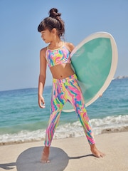 Rainbow Swirl Sunsafe Swim Leggings (3-16yrs) - Image 1 of 9