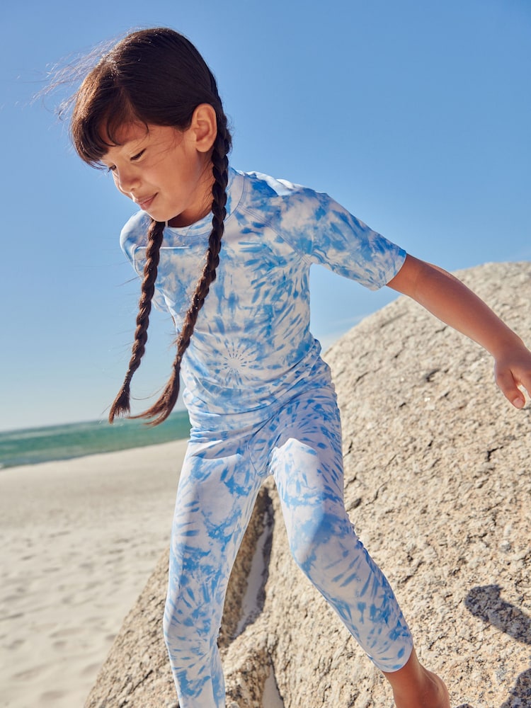 Blue Sunsafe Swim Leggings (3-16yrs) - Image 1 of 8