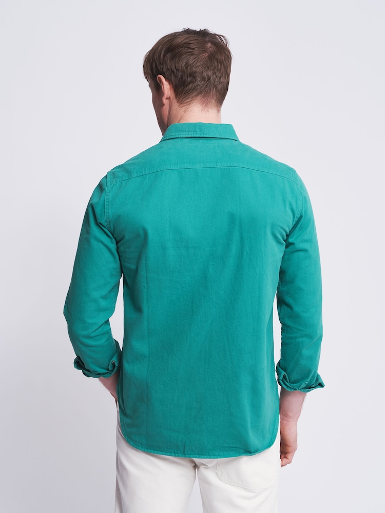 Aubin Normanby Cotton Twill Shirt - Image 2 of 7