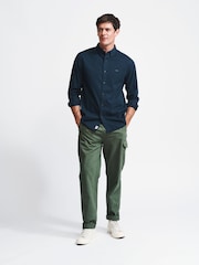 Aubin Hessle Garment Dyed Cotton Shirt - Image 3 of 6
