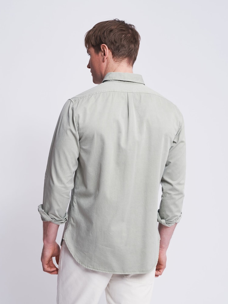 Aubin Hessle Garment Dyed 100% Cotton Shirt - Image 2 of 7
