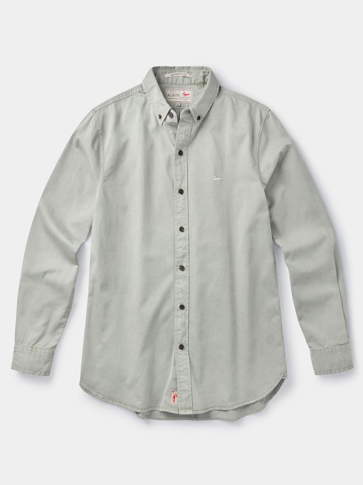 Aubin Hessle Garment Dyed 100% Cotton Shirt - Image 7 of 7