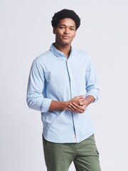 Aubin Hessle Garment Dyed Cotton Shirt - Image 1 of 7