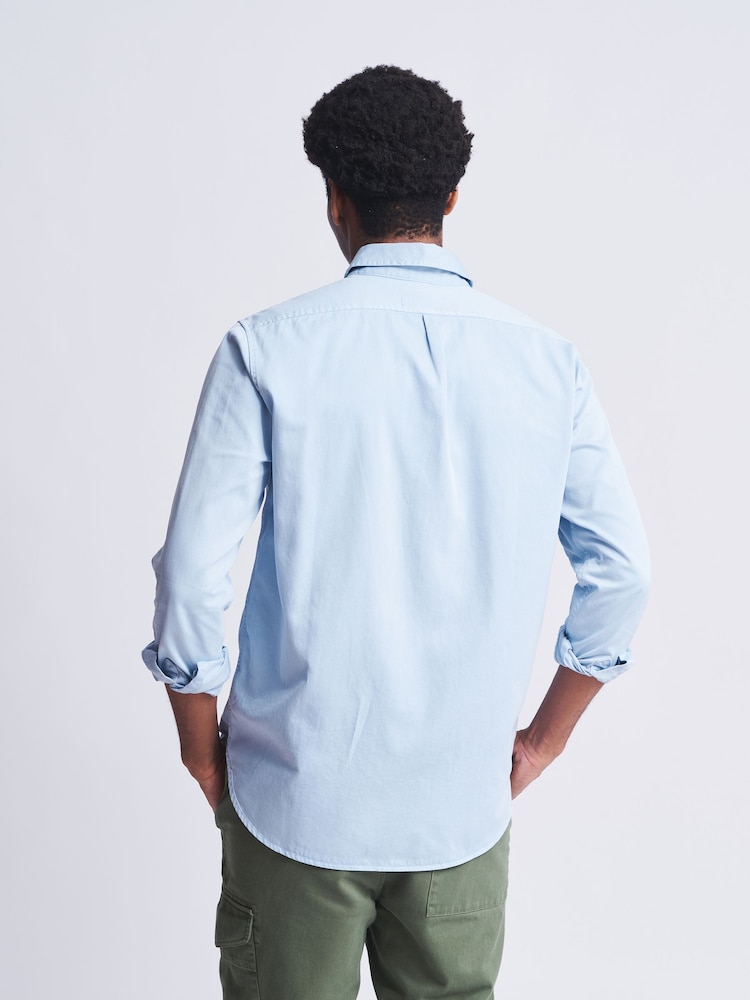 Aubin Hessle Garment Dyed Cotton Shirt - Image 2 of 7 Aubin Hessle Garment Dyed Cotton Shirt - Image 2 of 7