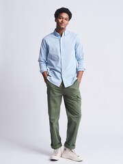 Aubin Hessle Garment Dyed Cotton Shirt - Image 3 of 7