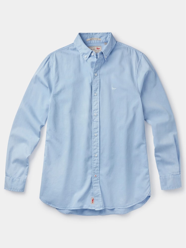 Aubin Hessle Garment Dyed Cotton Shirt - Image 7 of 7