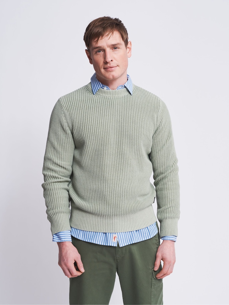 Aubin Martin Ribbed Crew Jumper - Image 1 of 6 Aubin Martin Ribbed Crew Jumper - Image 1 of 6