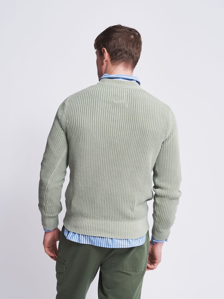 Aubin Martin Ribbed Crew Jumper - Image 2 of 6 Aubin Martin Ribbed Crew Jumper - Image 2 of 6